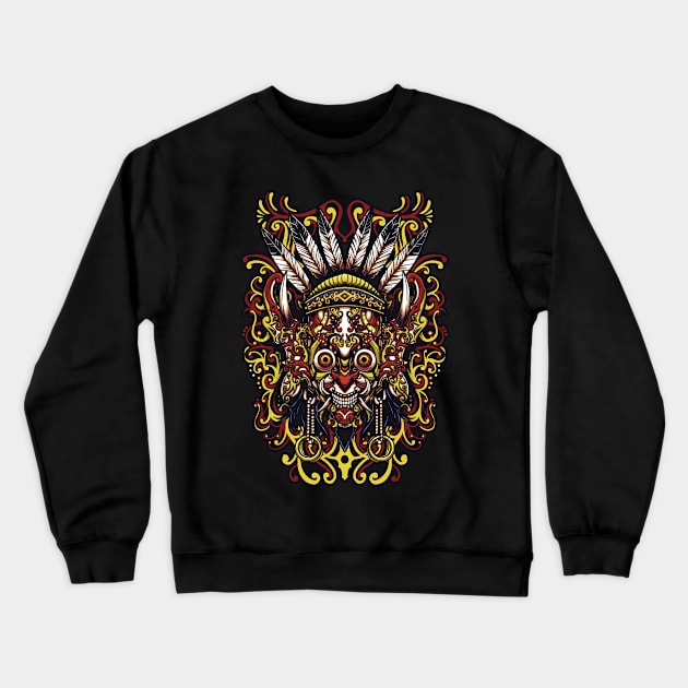 mask dayak Crewneck Sweatshirt by bpkardijan